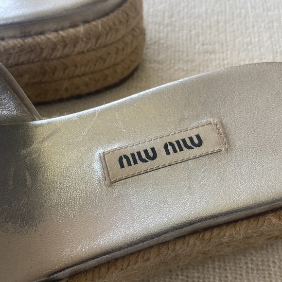 Miu Miu glitter sandals s.38 - Picture 3 of 9